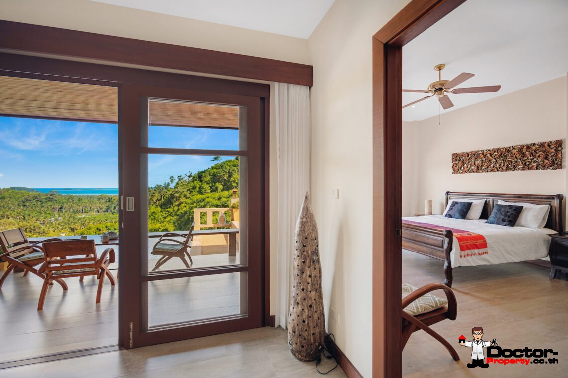 4 Bed Pool Villa with Sea View – Taling Ngam, Koh Samui – For Sale